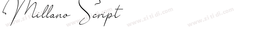 Millano Script字体转换